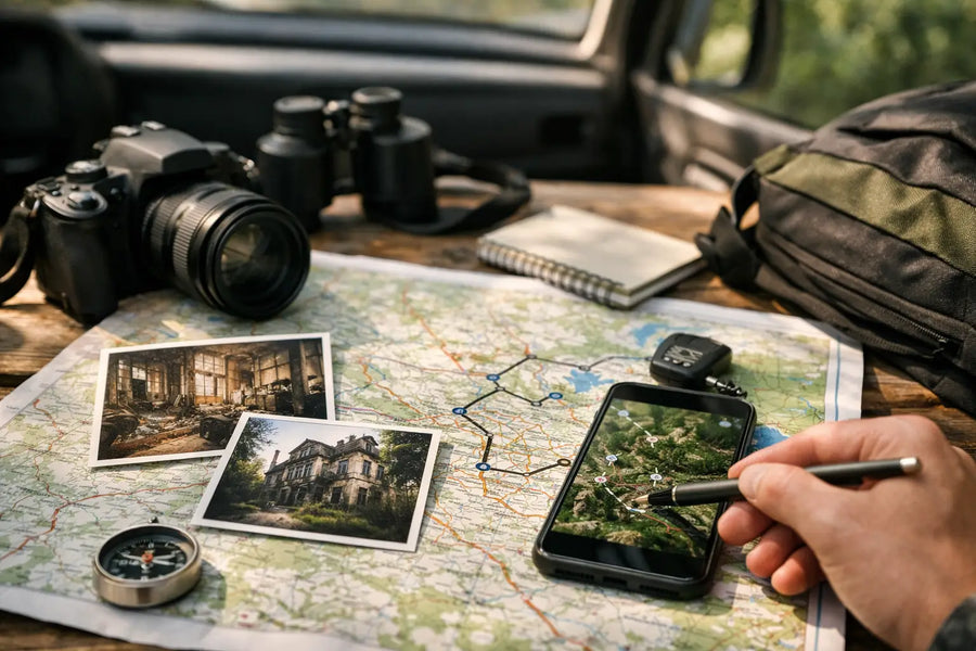 Route maken met meerdere urbex spots in 1 dag