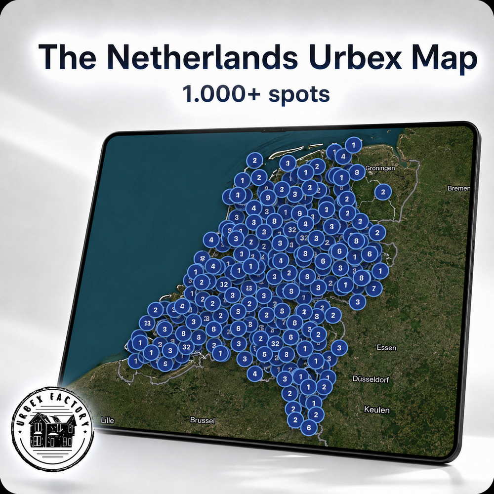 Nederland Urbex Kaart - 1.000+ Locaties