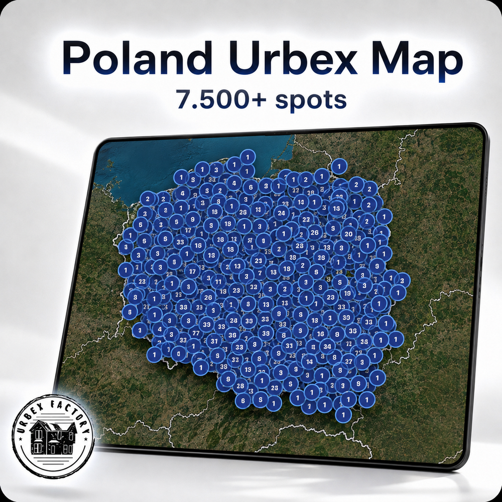 Polen Urbex Kaart - 7.500+ Locaties