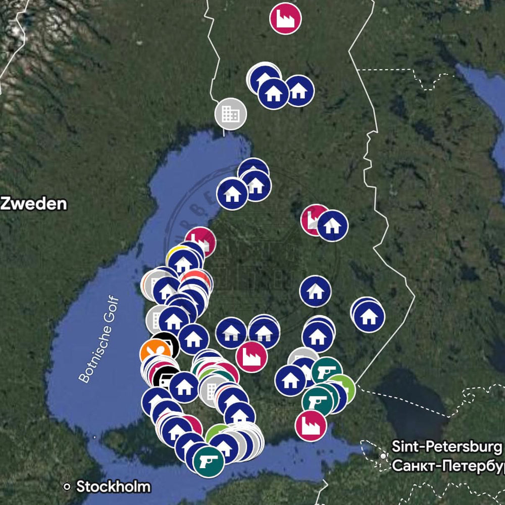 Finland Urbex Kaart - 250+ Locaties