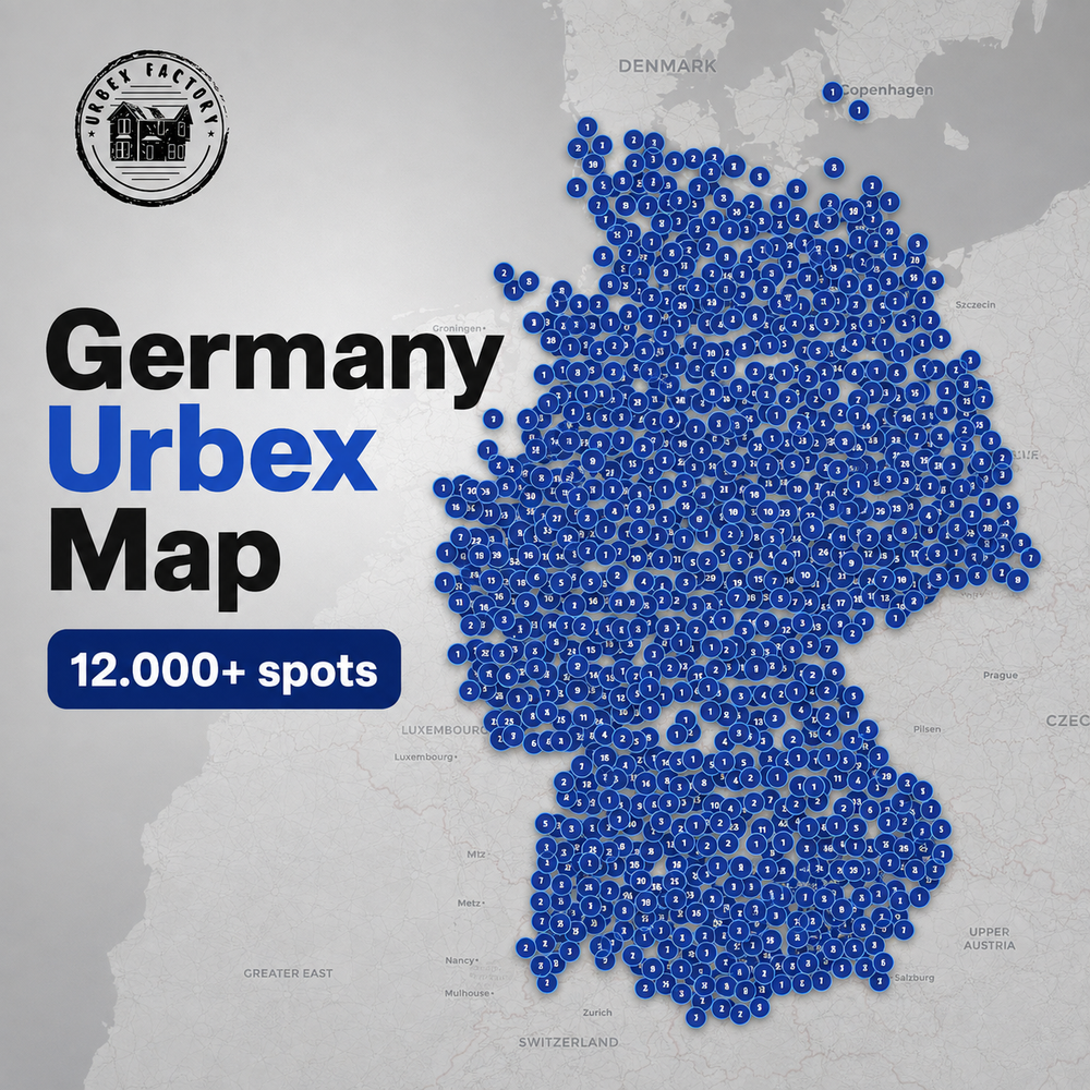 Duitsland Urbex Kaart - 12.000+ Locaties
