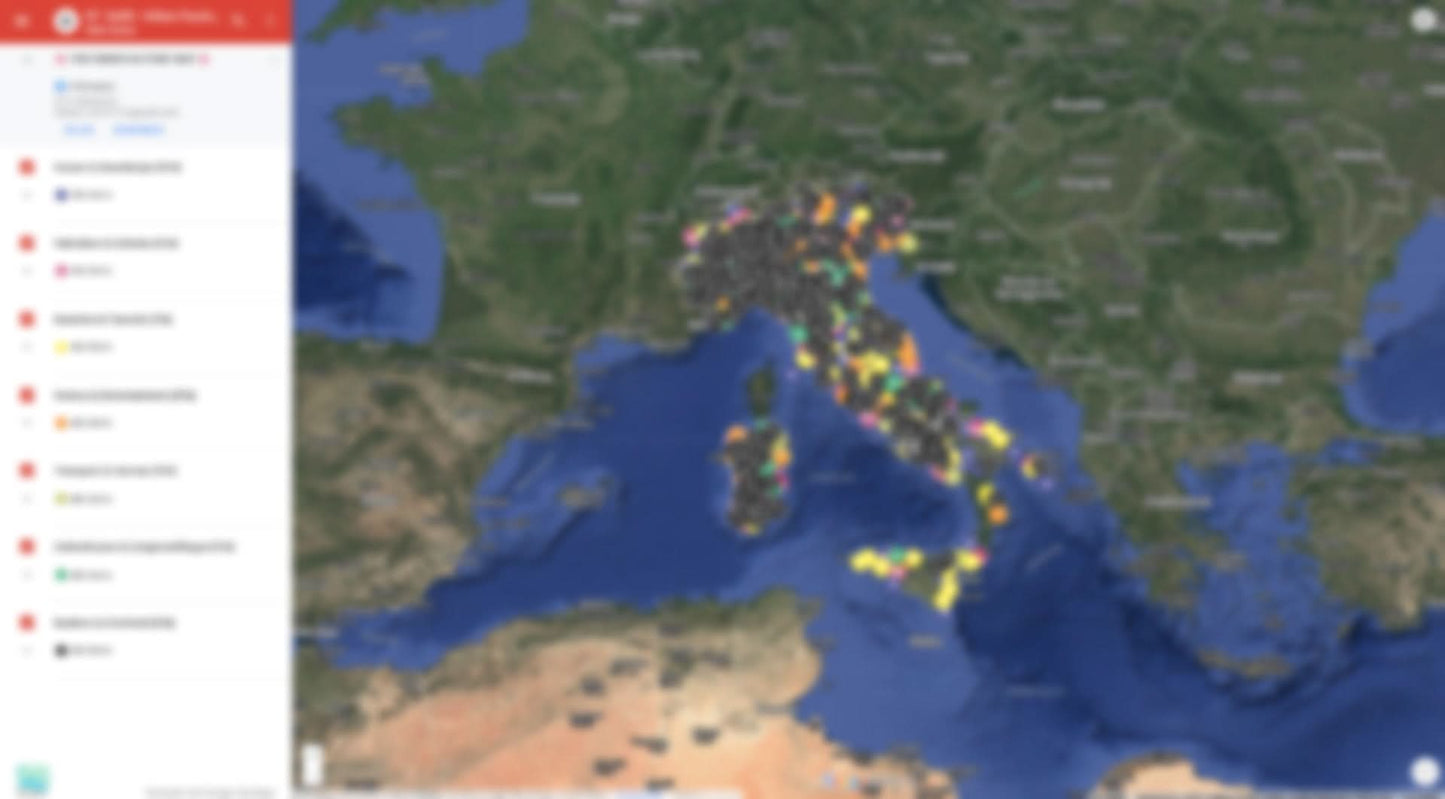 Italië Urbex Kaart - 1.500+ Locaties